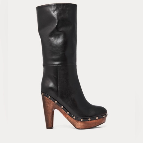 Polo Ralph Lauren
Vachetta Calfskin Clog Boot New Size 7.5B Style Number: 543140 - Picture 4 of 9